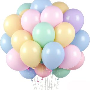 10x pastelkleur ballonnen