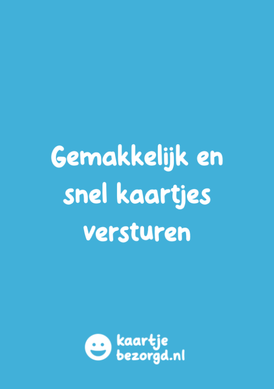Gemakkelijk en snel kaartjes versturen