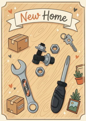New home verhuizing en klus kaart