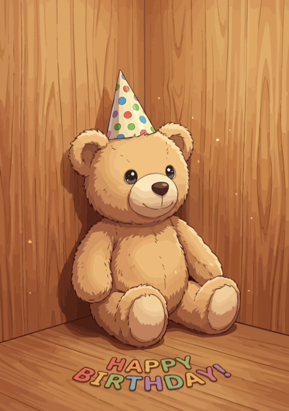 Verjaardag beer happy birthday