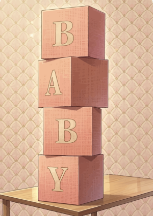 Baby blokken roze
