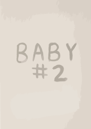 Baby nummer 2 kaart
