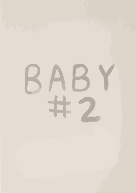 Baby nummer 2 kaart