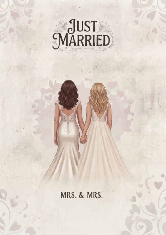 Just married, mrs & mrs jurken