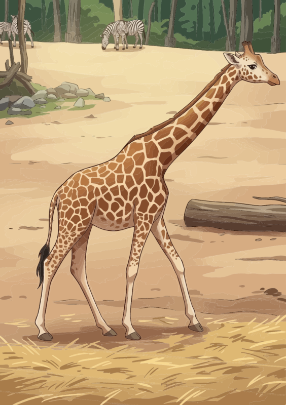 Giraffe in de dierentuin