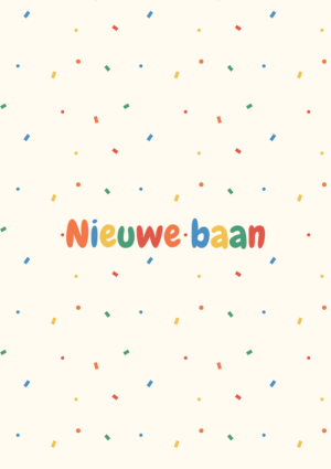Nieuwe baan confetti