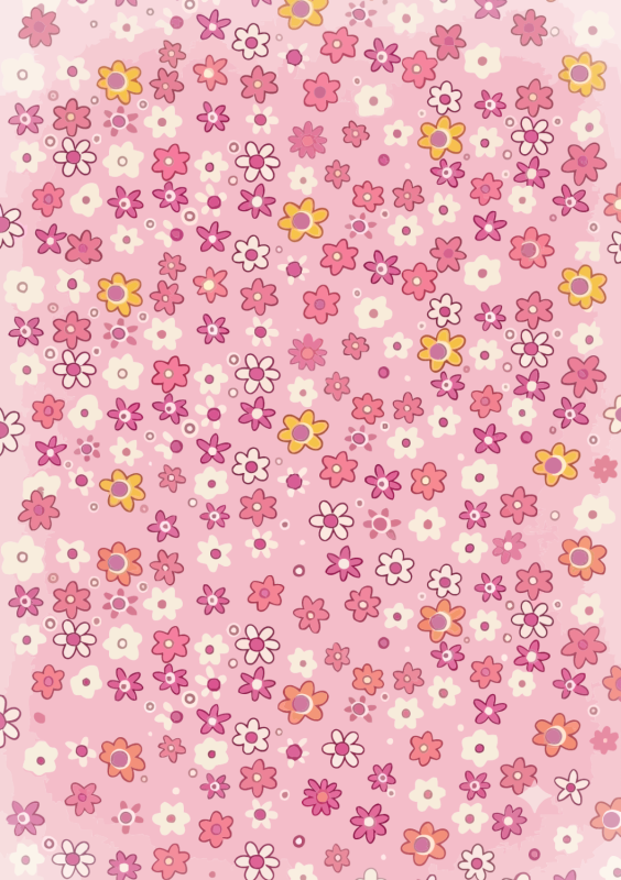 Bloemetjes patroon roze