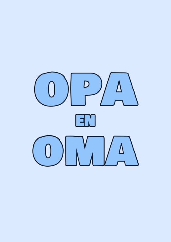 Opa en oma felicitatiekaart jongen