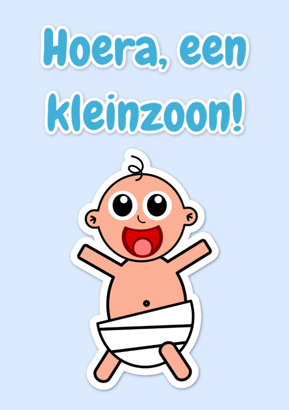 Hoera, een kleinzoon