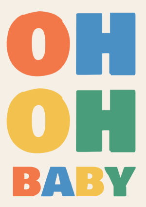Oh oh baby confetti