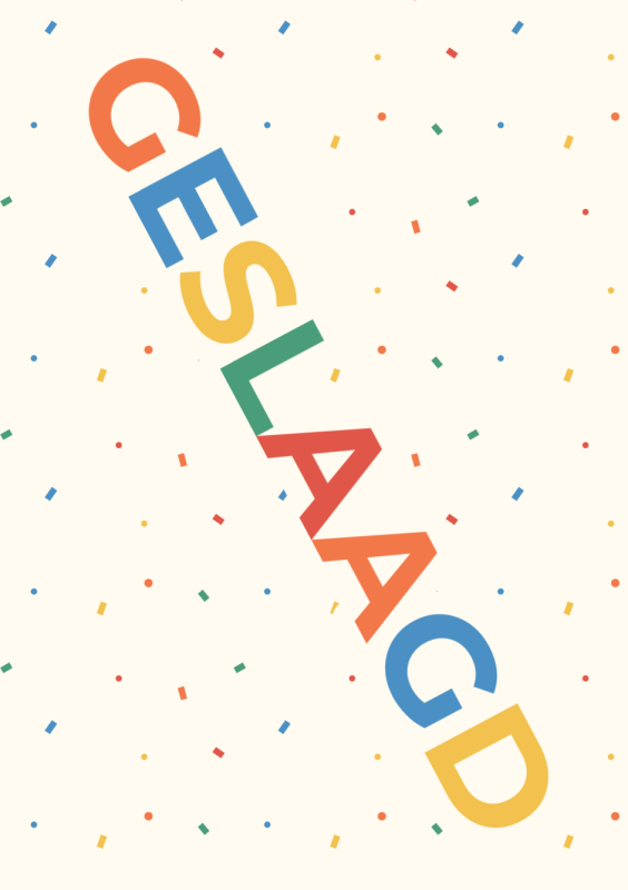 Geslaagd confetti