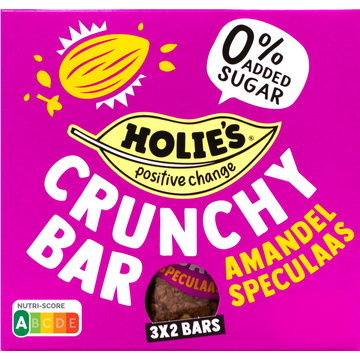 Holie’s Crunchy Bar Amandel Speculaas 6 x 20 g