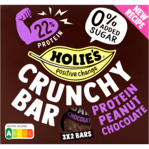 Holie's Crunchy Bar Protein Peanut Chocolate 6 x 20 g