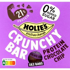 Holie's Crunchy Bar Protein Chocolate Chip 6 x 20 g