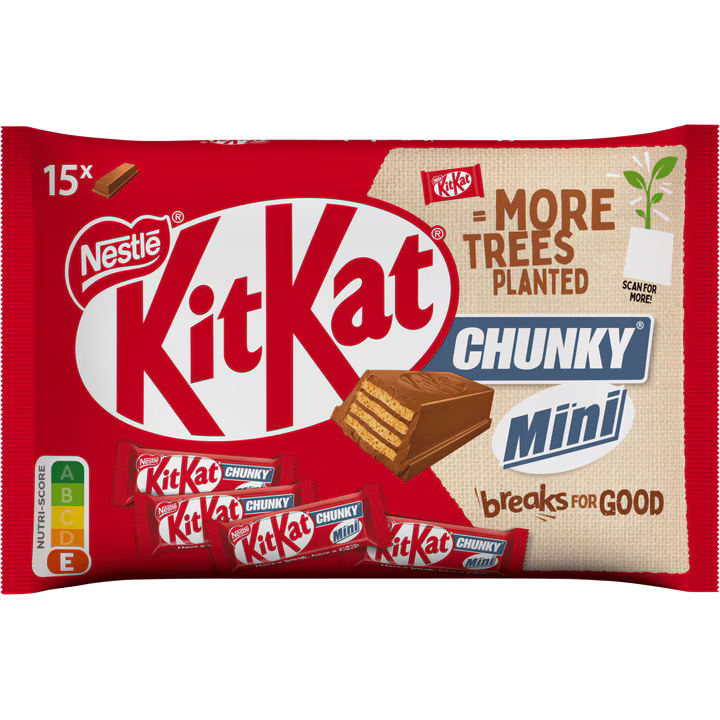 KITKAT Chunky Mini Melkchocolade uitdeelzak