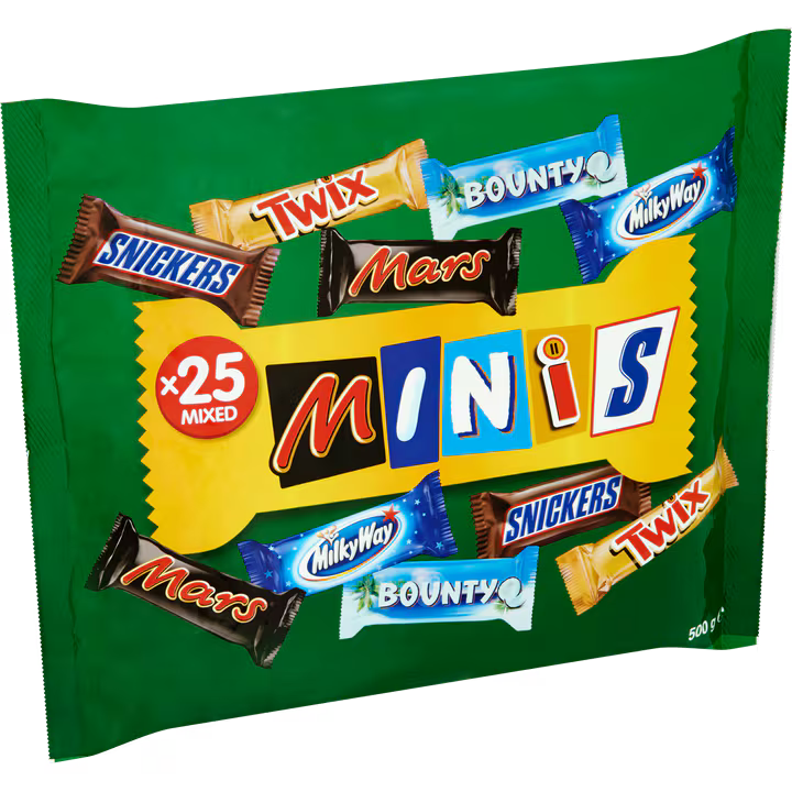 Mars Minimix chocolade repen uitdeelzak (500g)