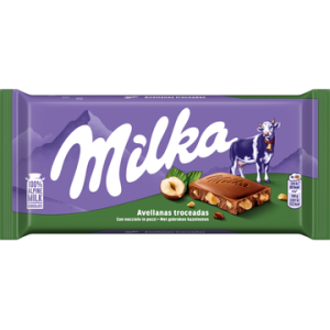 Milka Reep Gebroken Noot 90 g