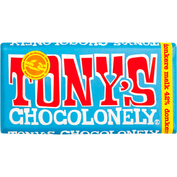 Tony’s Chocolonely Donkere Melk Chocolade Reep 42% 180 g