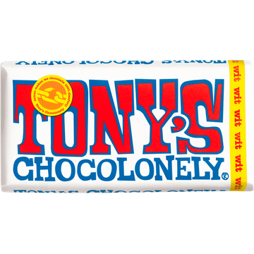 Tony’s Chocolonely Wit Chocolade Reep 28% 180 g