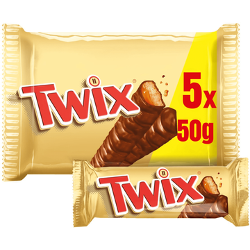 Twix Chocolade Caramel Koek Repen 5-Pack
