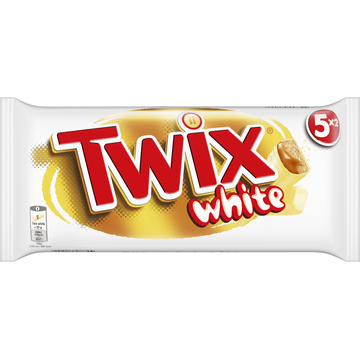 Twix White Chocolade Caramel Koek Repen 5-Pack
