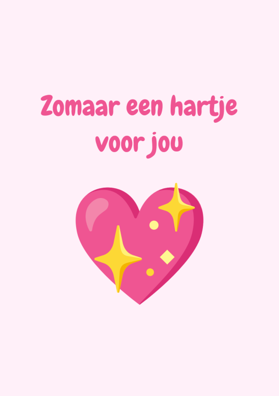 Zomaar een hartje voor jou