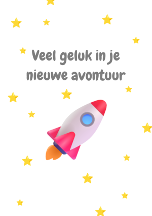 Veel geluk in je nieuwe avontuur