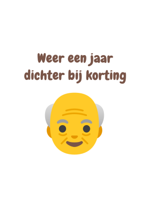 Weer een jaar dichter bij korting