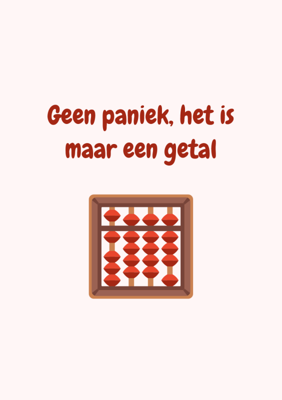 Geen paniek, het is maar een getal
