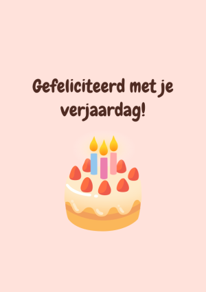Gefeliciteerd met je verjaardag