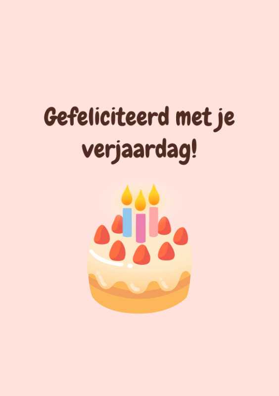 Gefeliciteerd met je verjaardag