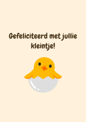 Gefeliciteerd met jullie kleintje