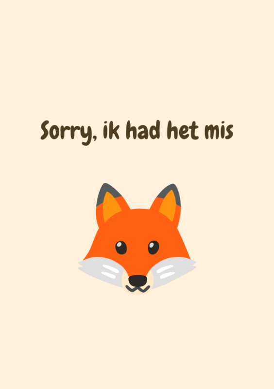Sorry, ik had het mis