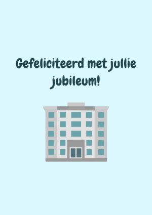 Gefeliciteerd met jullie jubileum