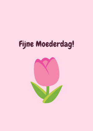 Fijne Moederdag met tulp