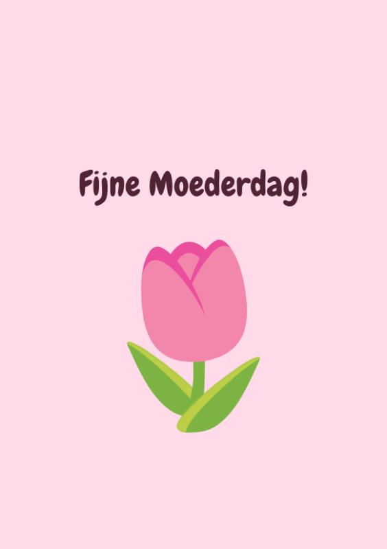 Fijne Moederdag met tulp