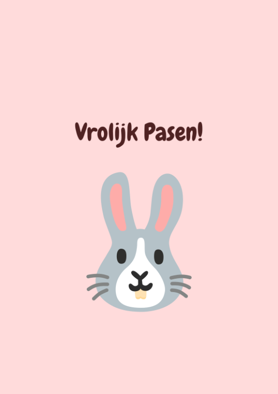 Vrolijk Pasen met paashaas