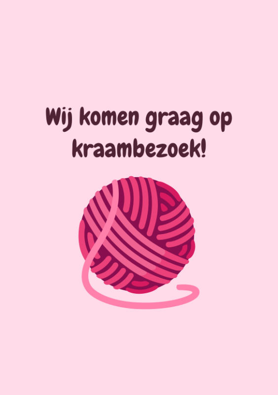 Wij komen graag op kraambezoek met bol wol