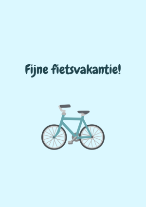 Fijne fietsvakantie
