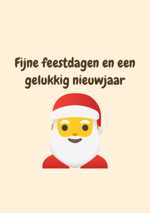 Fijne feestdagen en een gelukkig nieuwjaar