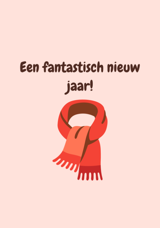 Een fantastisch nieuw jaar met sjaal