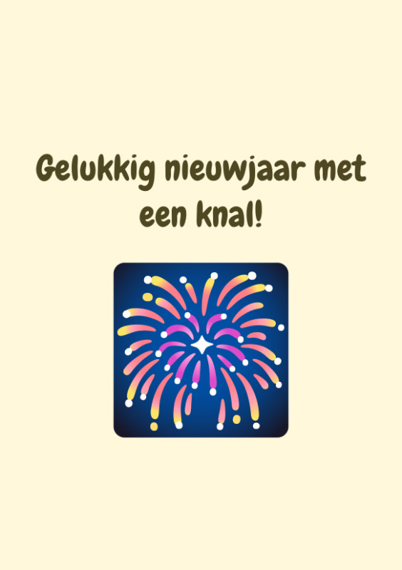 Gelukkig nieuwjaar met een knal