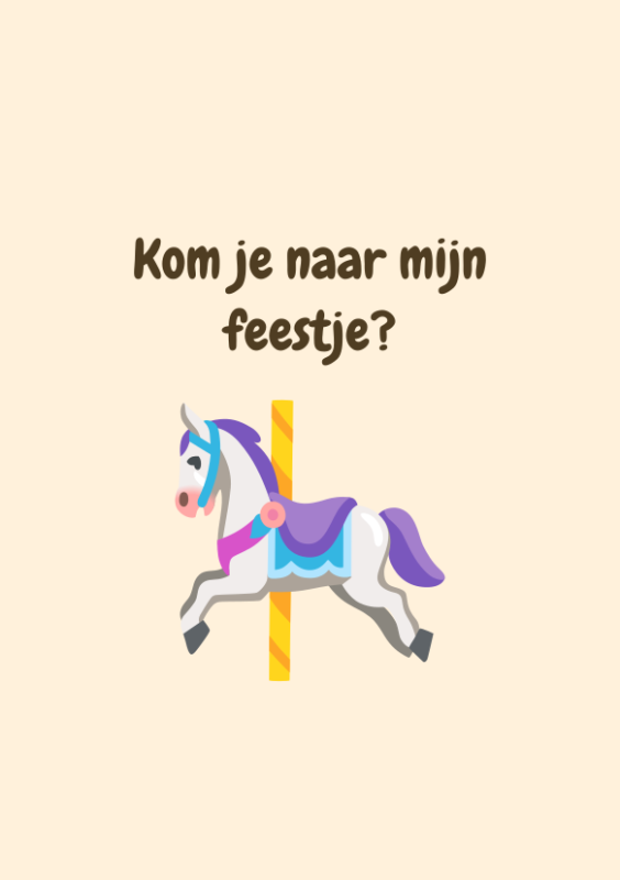 Kom je naar mijn feestje?