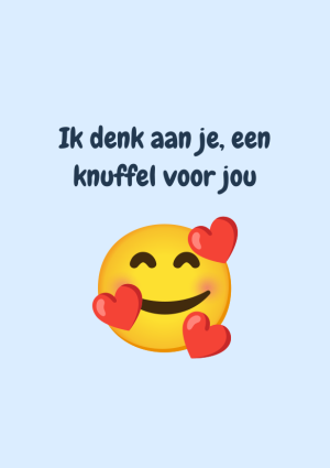 Ik denk aan je, een knuffel voor jou
