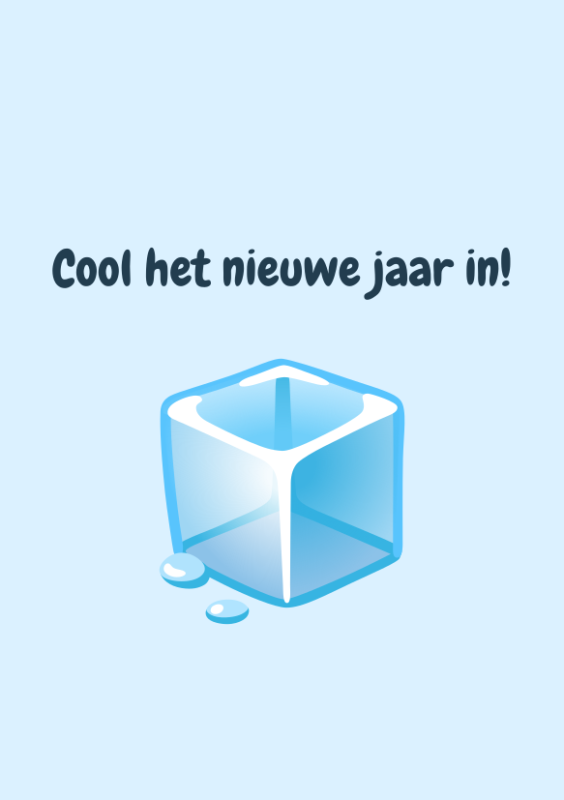 Cool het nieuwe jaar in met ijsblokje