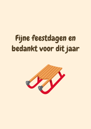 Fijne feestdagen en bedankt voor dit jaar