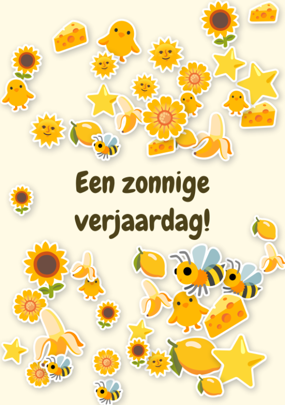 Een zonnige verjaardag!