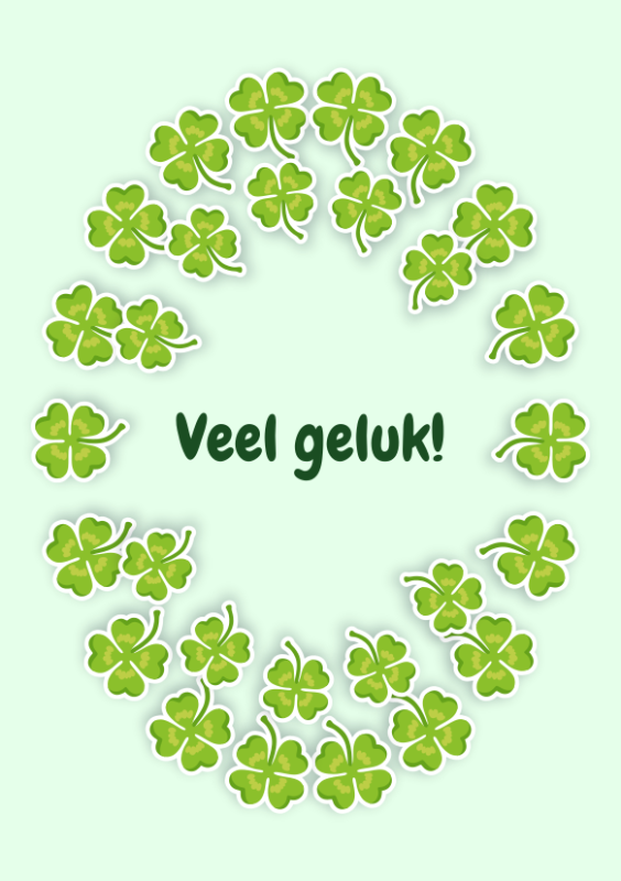 Veel geluk!