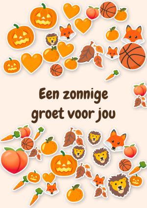Een zonnige groet voor jou