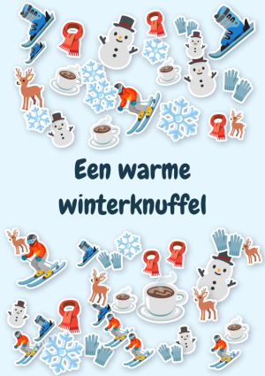 Een warme winterknuffel